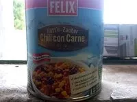 Mängden socker i Felix Chili con Carne