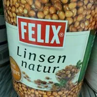 Mängden socker i Linsen Natur gegart