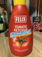 Mängden socker i FELIX TOMATO KETCHUP
