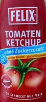 Mängden socker i Tomaten Ketchup ohne Zuckerzusatz