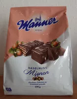 Mängden socker i Manner Schnitten Haselnuss Mignon