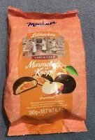 Mängden socker i Manner Lebkuchen Marmelade-knöpfe