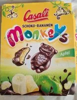 Mängden socker i Schoko Bananen Monkeys, Apfel