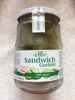 Mängden socker i Sandwich Gurken süß-sauer
