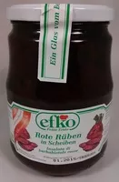 Mängden socker i Rote Rüben in Scheiben
