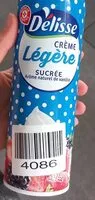 Mängden socker i Crème légère sucrée