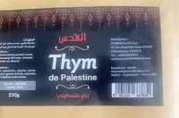 Mängden socker i Thym de Palestine