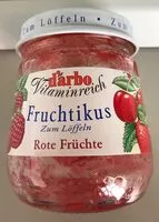 Mängden socker i Fruchtikus, Rote Früchte