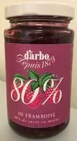 Mängden socker i d'arbo Himbeere 80% Fruchtanteil
