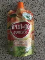 Mängden socker i Fruit & Go Squeezer Apfel-pfirsich-banane-marille