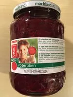 Mängden socker i Rote Rüben 670g, Machland