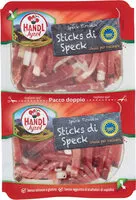 Mängden socker i Speck tirolese IGP sticks di speck
