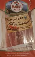 Mängden socker i Tiroler Speck g.g.A.