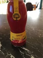 Mängden socker i Jus framboise-peche