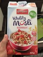 Mängden socker i Vitality Müsli