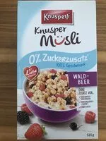 Mängden socker i Knusperli Knusper Müsli