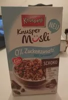 Mängden socker i Knusper Müsli Schoko