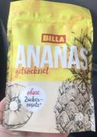 Mängden socker i Ananas getrocknet