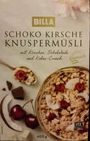 Mängden socker i Schoko Kirsche Knuspermüsli