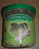 Mängden socker i Meerrettich