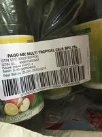 Mängden socker i Page multimédia tropical