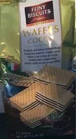Mängden socker i Köstliche Kakao Waffeln 450g Beutel Feiny Biscuits