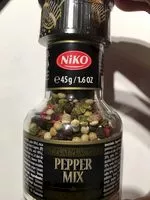 Mängden socker i Grinder Pepper Mix 45g Niko