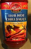 Mängden socker i Scharfe Chili Sauce In Der 700 Ml Flasche Von Asia Gold