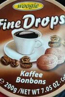 Mängden socker i Bonbons au café Fine drops