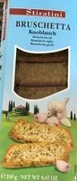 Mängden socker i Bruschetta "knoblauch" 240g Packung Stiratini