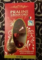 Mängden socker i Praline crema oro