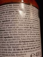 Mängden socker i Arrabbiata