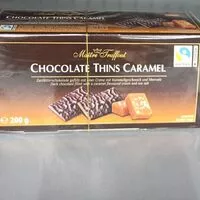 Mängden socker i Chocolat thins caramel