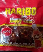 Mängden socker i Haribo Happy-Cola