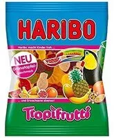 Mängden socker i Haribo Tropifrutti 100 g