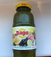 Mängden socker i Jus multivitamin tropical