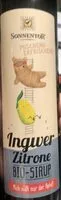 Mängden socker i Ingwer zitrone bio sirup