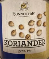 Mängden socker i Koriander, ganz