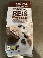 Mängden socker i Verival Bio Schoko Reiswaffeln, Schoko