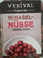 Mängden socker i Verival bio haselnusse