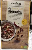 Mängden socker i Urkorn müsli