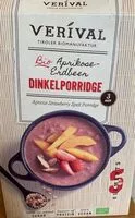 Mängden socker i Dinkelporridge Aprikose Erdbeere