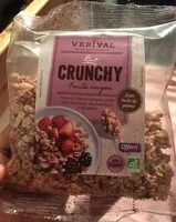 Mängden socker i Veríval crunchy fruits rouges bio