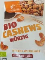 Mängden socker i Bio Cashews würzig