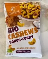 Mängden socker i Cashews kokos-curry