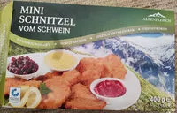 Mängden socker i Minischnitzel vom Schwein