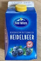 Mängden socker i Bergbauern Buttermilch Heidelbeer