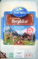 Mängden socker i Kitzbüheler Bergkäse