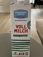 Mängden socker i Gmundner Milch (Voll Milch)