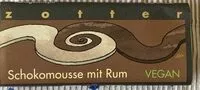 Mängden socker i Schokomousse mit Rum